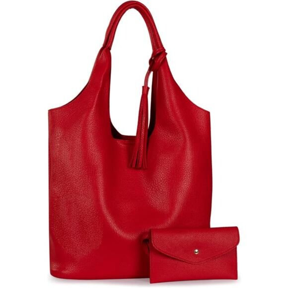 Slouchy Hobo Bags for Women Pepper Red079 - Picture 1 of 1